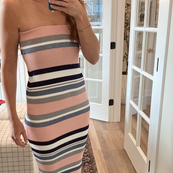 Anthropologie Callahan Strapless Midi sweater Dress - Picture 2 of 7